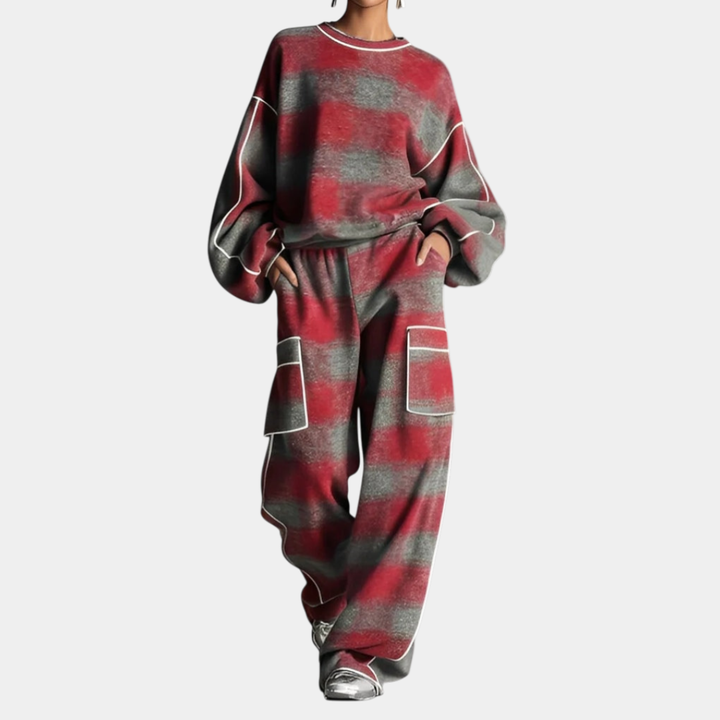 Carmen | Ensemble Sweatshirt et Pantalon Color Block